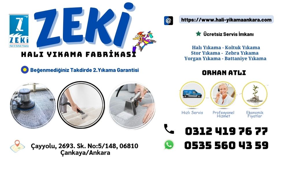 çayyolu halı yıkama fabrikası