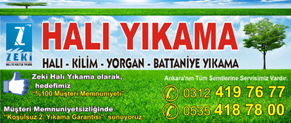 Ankara Yenimahalle Halı Yıkama Firmaları